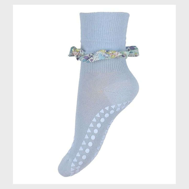 GoBabyGo Skridsikre Strmper - Bamboo/Liberty - Sky Blue/Michell
