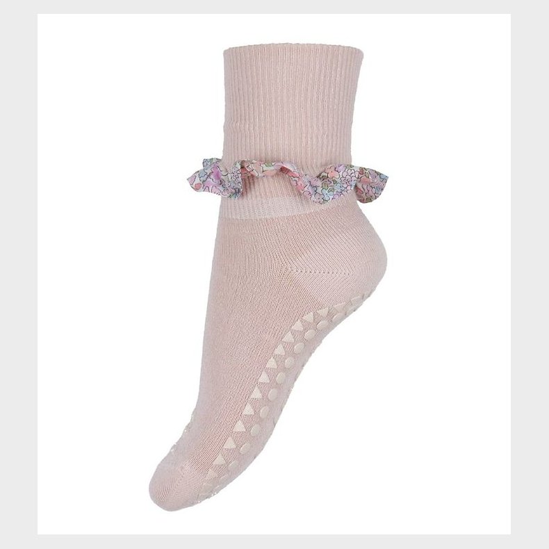 GoBabyGo Skridsikre Strmper - Bamboo/Liberty - Soft Pink/Michel