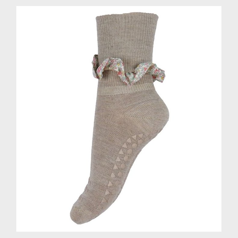 GoBabyGo Skridsikre Strmper - Bamboo/Liberty - Sand