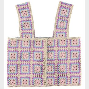 Stella McCartney Kids Top - Cropped - Hklet - Sand/Lilla/Bl/Ro