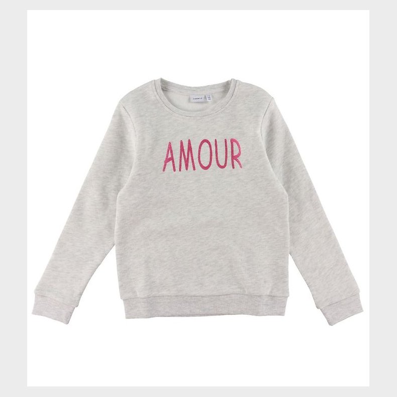 Name It Sweatshirt - NkfTyra - Light Grey Melange