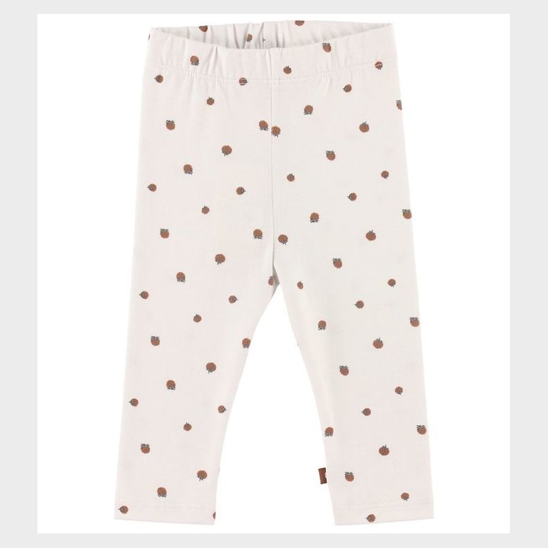 Smallstuff Leggings - Jordbr - White/Rosehip