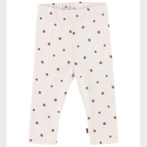 Smallstuff Leggings - Jordbr - White/Rosehip