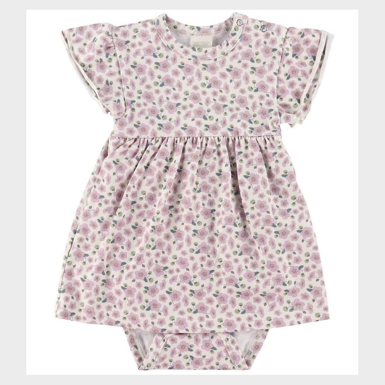 Smallstuff Kjolebody k/ - Blomster - Soft Rose