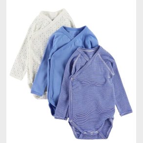 Petit Bateau Body l/ - 3-pak - Bl/Hvid
