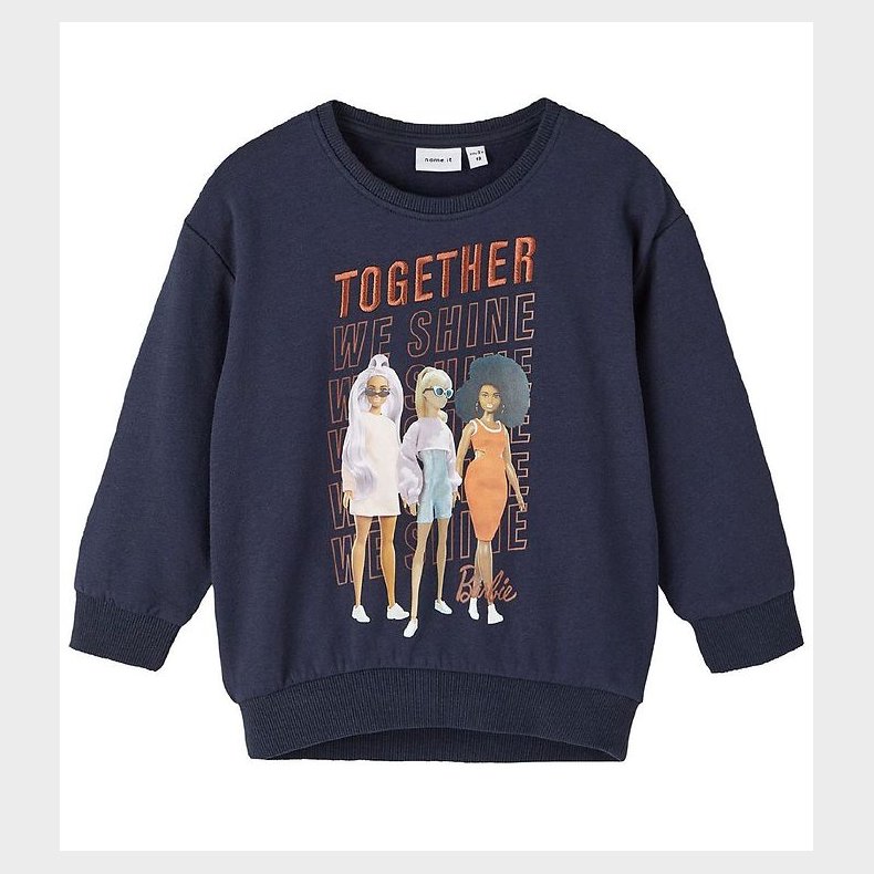 Name It Sweatshirt - NmfNina Barbie - Dark Sapphire
