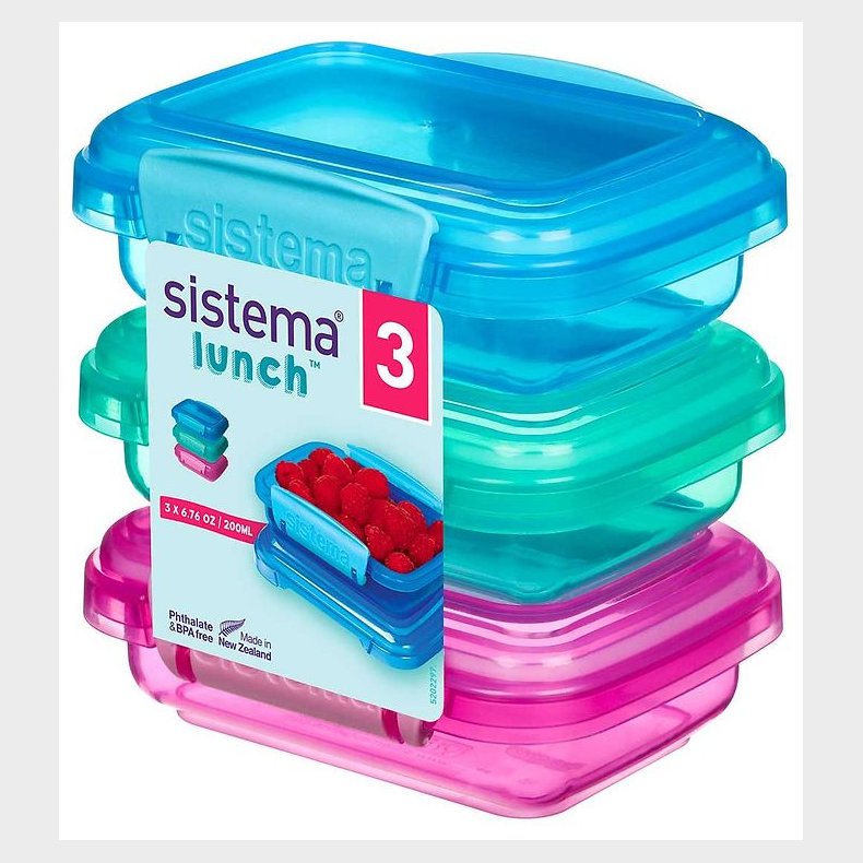 Sistema Madkasser - Lunch Packs - 3-pak - 200 ml - Multi