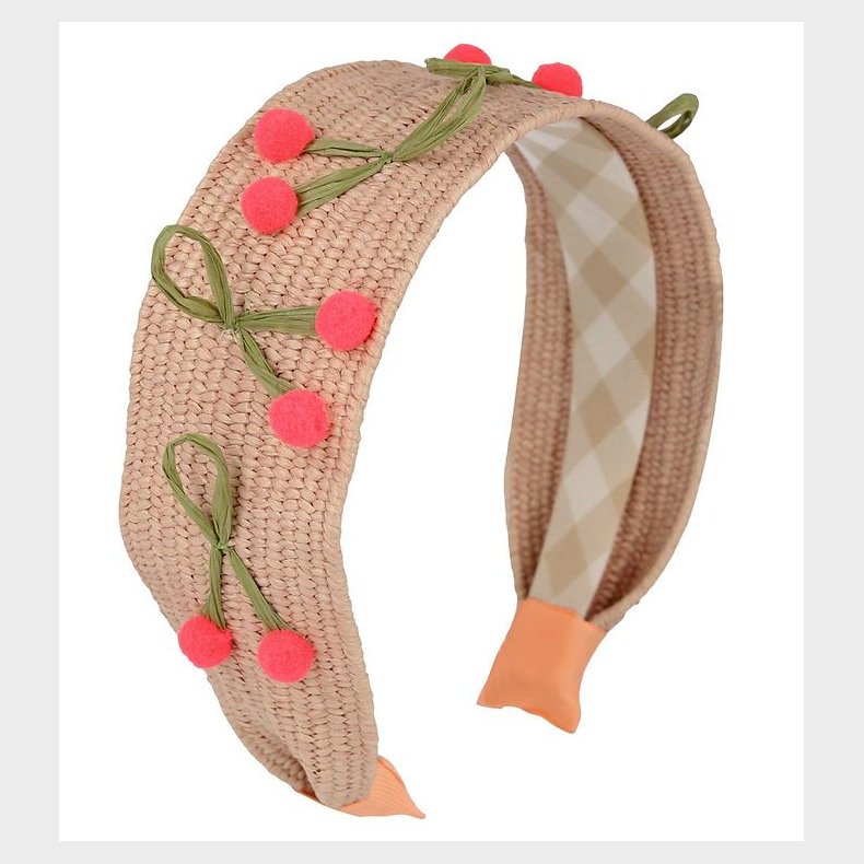 Meri Meri Hrbjle - Raffia Headband Cherries