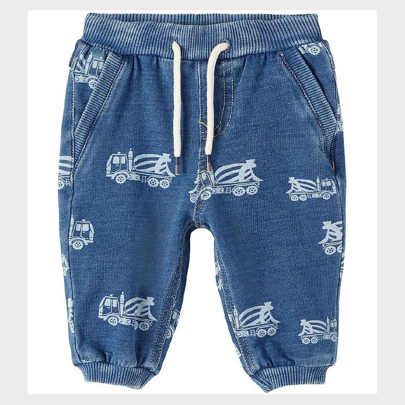 Name It Sweatpants - NbmBen - Medium Blue Denim