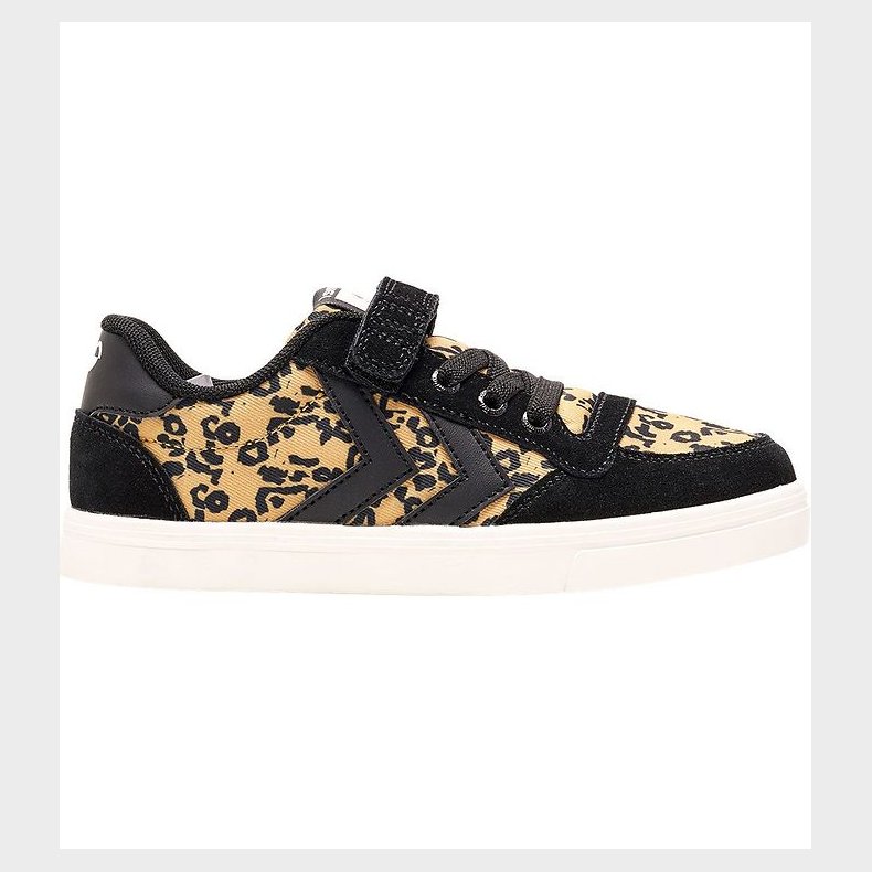 Hummel Sko - Slimmer Stadil Low JR - Sort m. Leopard