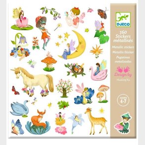 Djeco Klistermrker - Metallic - 160 stk. - Fantasy