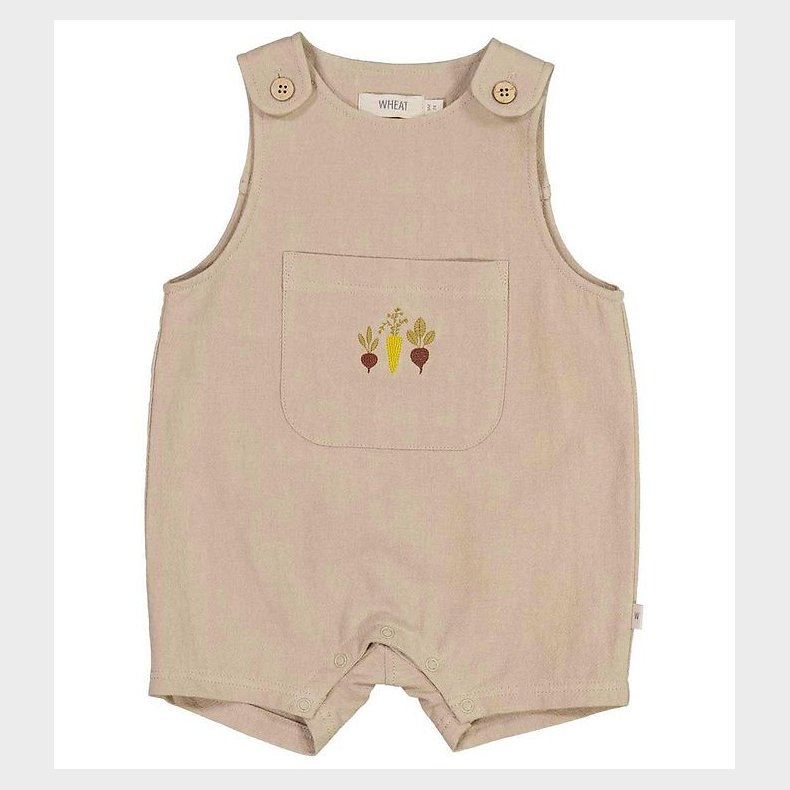 Wheat Sommerdragt - Elif Embroidery - Dark Sand m. Grntsager