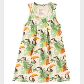 Katvig Kjole - Hvid m. Tropisk Print