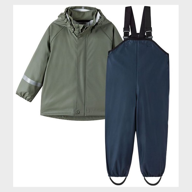 Reima Regnt�j m. Seler - Tihku - PU - Greyish Green