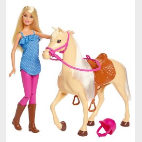 Barbie Dukkest - Doll and Horse (Blonde)