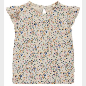 The New Siblings T-shirt - TnsGeraldine - White Swan Tiny Flower