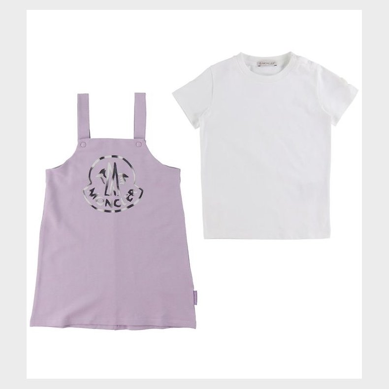 Moncler Spencer/T-shirt - Lilla/Hvid