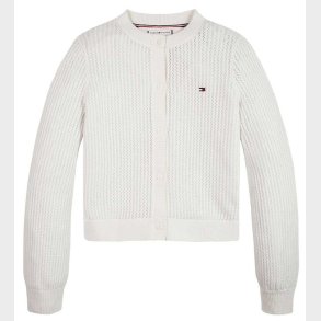 Tommy Hilfiger Cardigan - Strikket - Crochet - Ancient White