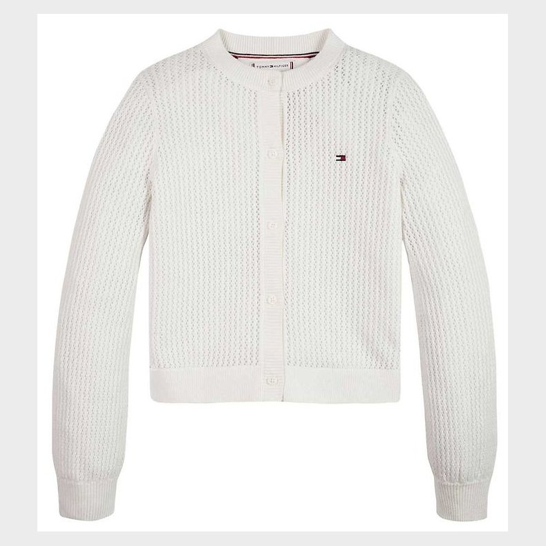 Tommy Hilfiger Cardigan - Strikket - Crochet - Ancient White