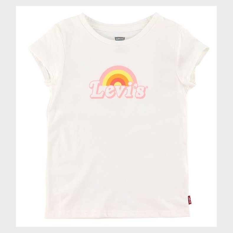 Levis Kids T-shirt - Rainbow Graphic - Hvid