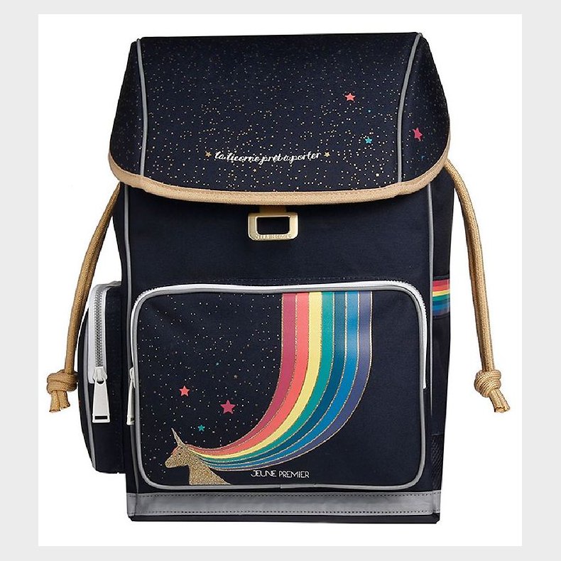 Jeune Premier Skoletaske - Unicorn Gold