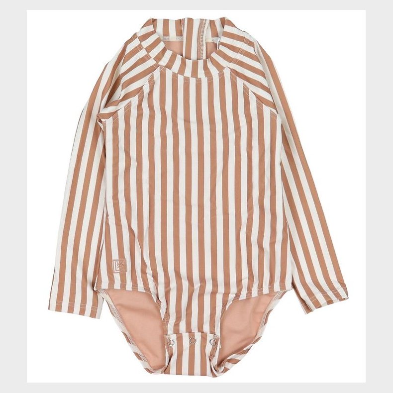 Liewood Badedragt - Baby - Maxime - UV40+ - Stripe Tuscany Rose/