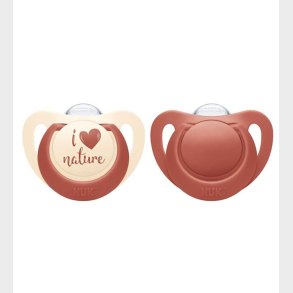 Nuk Sutter - For Nature - 2-pak - R�d