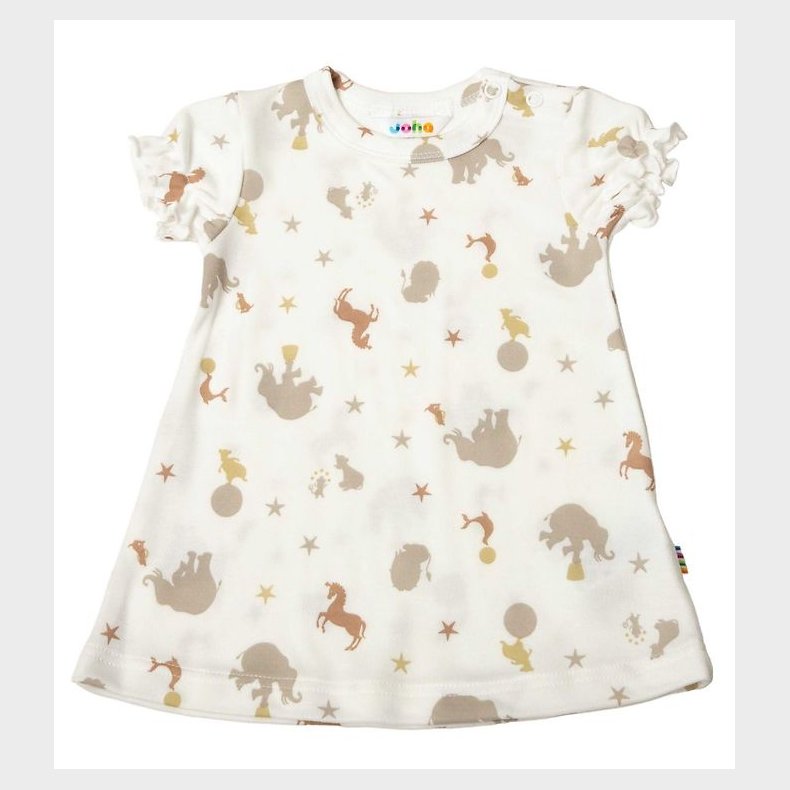 Joha Kjole - Hvid m. Print