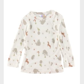 Joha Bluse - Hvid m. Print