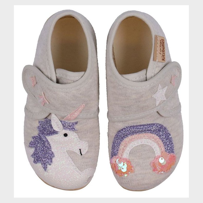 Living Kitzbhel Hjemmesko - Unicorn & Rainbow - Natur