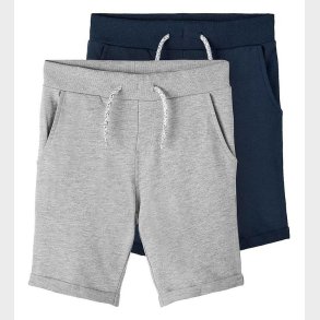 Name It Sweatshorts - Noos - NkmVermo - 2-pak - Grey Melange