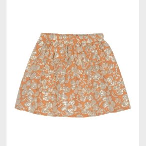 Christina Rohde Nederdel - Orange m. Blomster