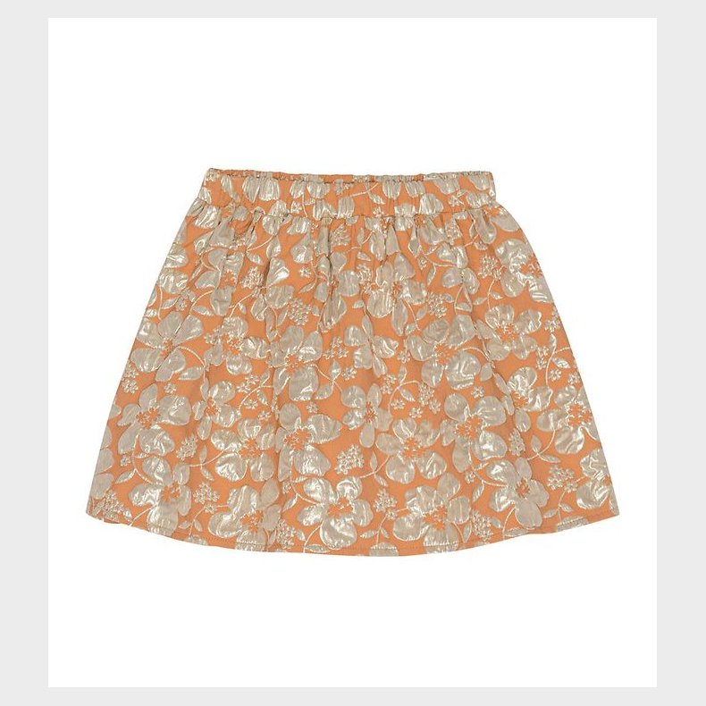 Christina Rohde Nederdel - Orange m. Blomster