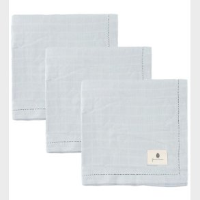 Pine Cone Stofbleer - 3-pak - 70x70 cm - Edith - Blue Blossom