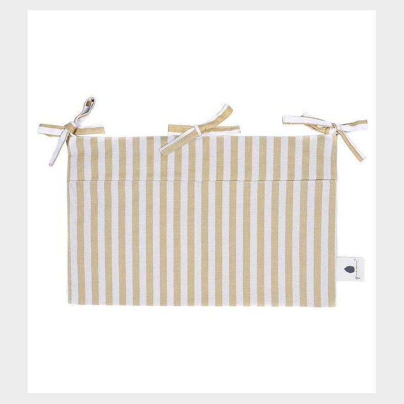 Pine Cone Sengelomme - 24x39 cm - Vida - Mustard Stripe