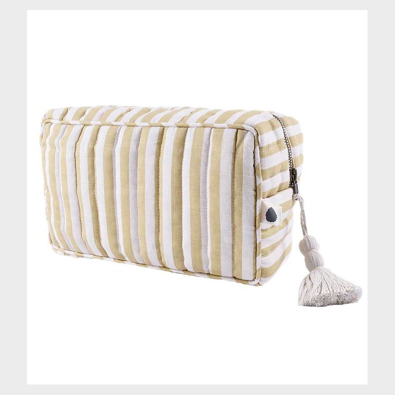 Pine Cone Toilettaske - 24 cm - Lulu - Mustard Stripe