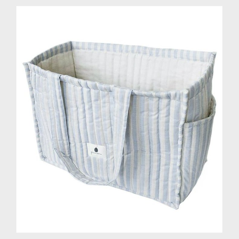 Pine Cone Shopper - Mommy - Blue Blossom Stripe