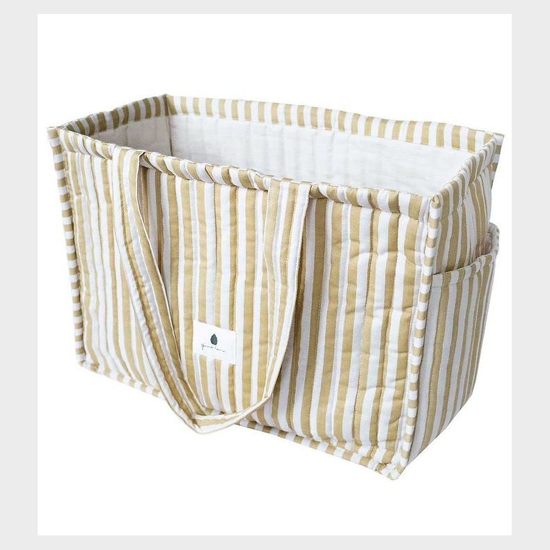 Pine Cone Shopper - Mommy - Mustard Stripe