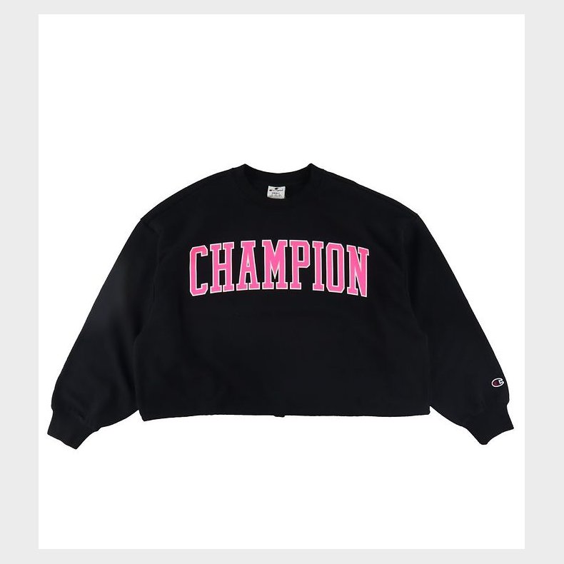 Champion Fashion Sweatshirt - Croptop - Sort