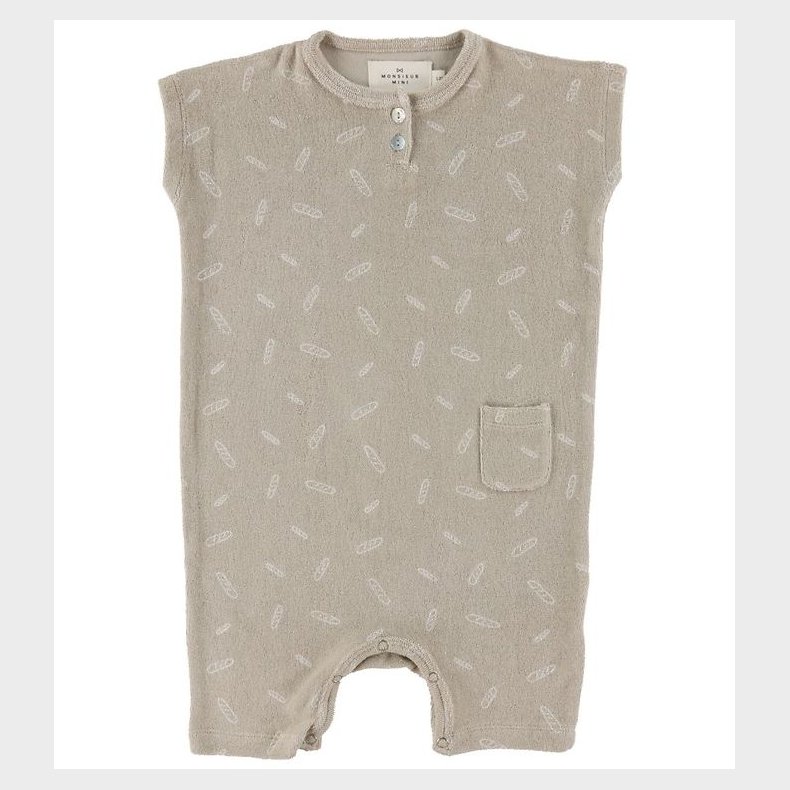 Monsieur Mini Sommerdragt - Terry - Beige Baguette