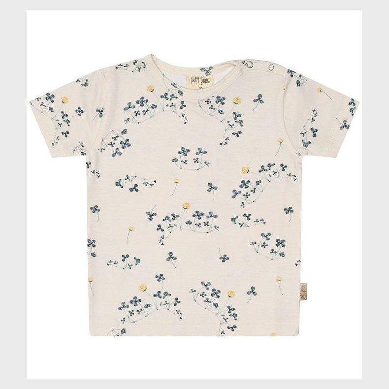 Petit Piao T-shirt - Blomster Print - Clover