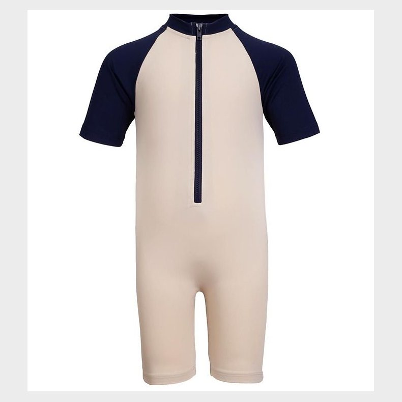 Petit Crabe Badeheldragt - Multi Color - UV50+ - Latte/Blue