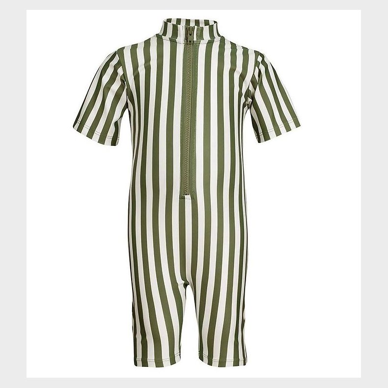 Petit Crabe Badeheldragt - Natsu - UV50+ - Army Stripes