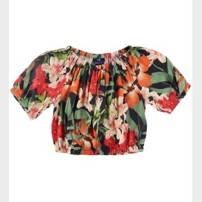 GANT T-shirt - Marine m. Tropisk Print