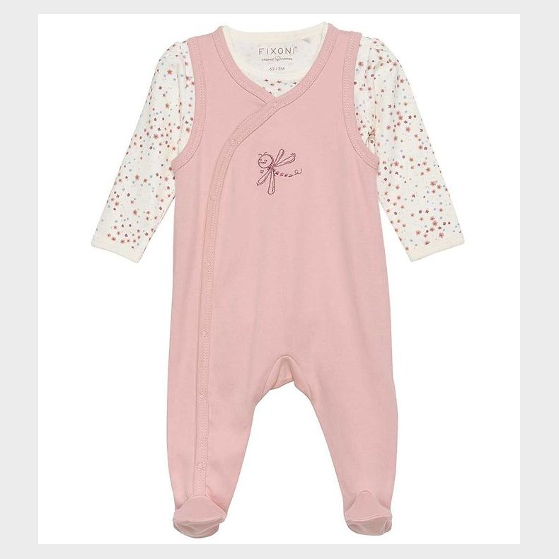Fixoni Sparkedragt m. Body l/ - Misty Rose