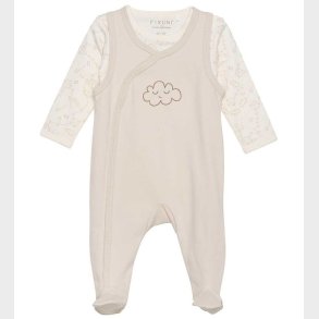Fixoni Sparkedragt m. Body l/ - Oatmeal