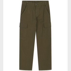 Grunt Bukser - Lea - Cargo - Army