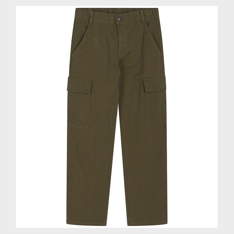 Grunt Bukser - Lea - Cargo - Army