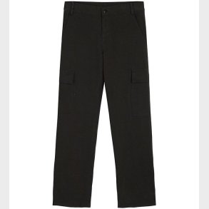 Grunt Bukser - Lea - Cargo - Black