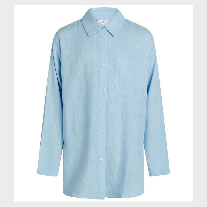 Grunt Skjorte - Latti - Blue